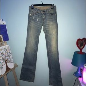 Armani Exchange Light Wrinkle Jeans. SIZE 0